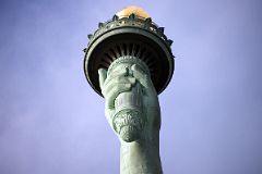 08-04 Statue Of Liberty Hand Holding The Torch Close Up From Lower Pedestal.jpg